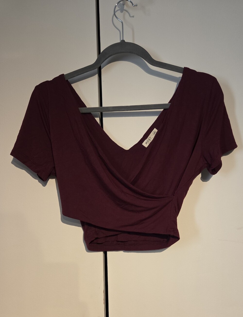 Sozy Dark Fuscia Aida Reversible Crop Top